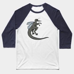 Funny Raptor mash up - WTF - Velociraptor mixed with Mosquito animal mashup art Baseball T-Shirt